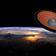 Artist’s depiction of Low-Earth Orbit Flight Test of an Inflatable Decelerator (LOFTID).